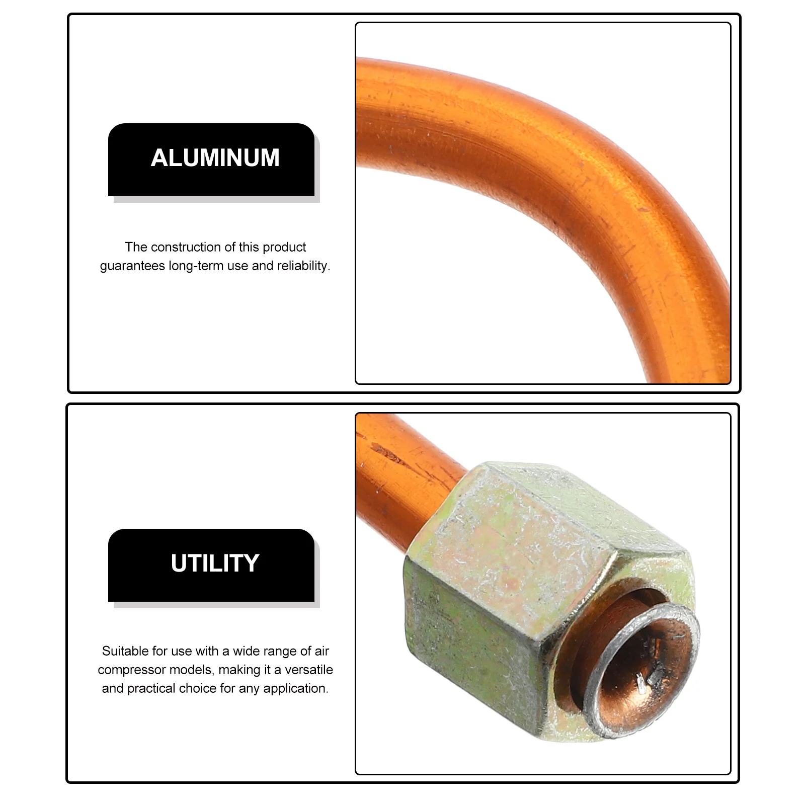 

Compressor Hose 10Ft High-Pressure Durable Pneumatic Fitting For Air Tools Replacement Parts Air Hose Accessory