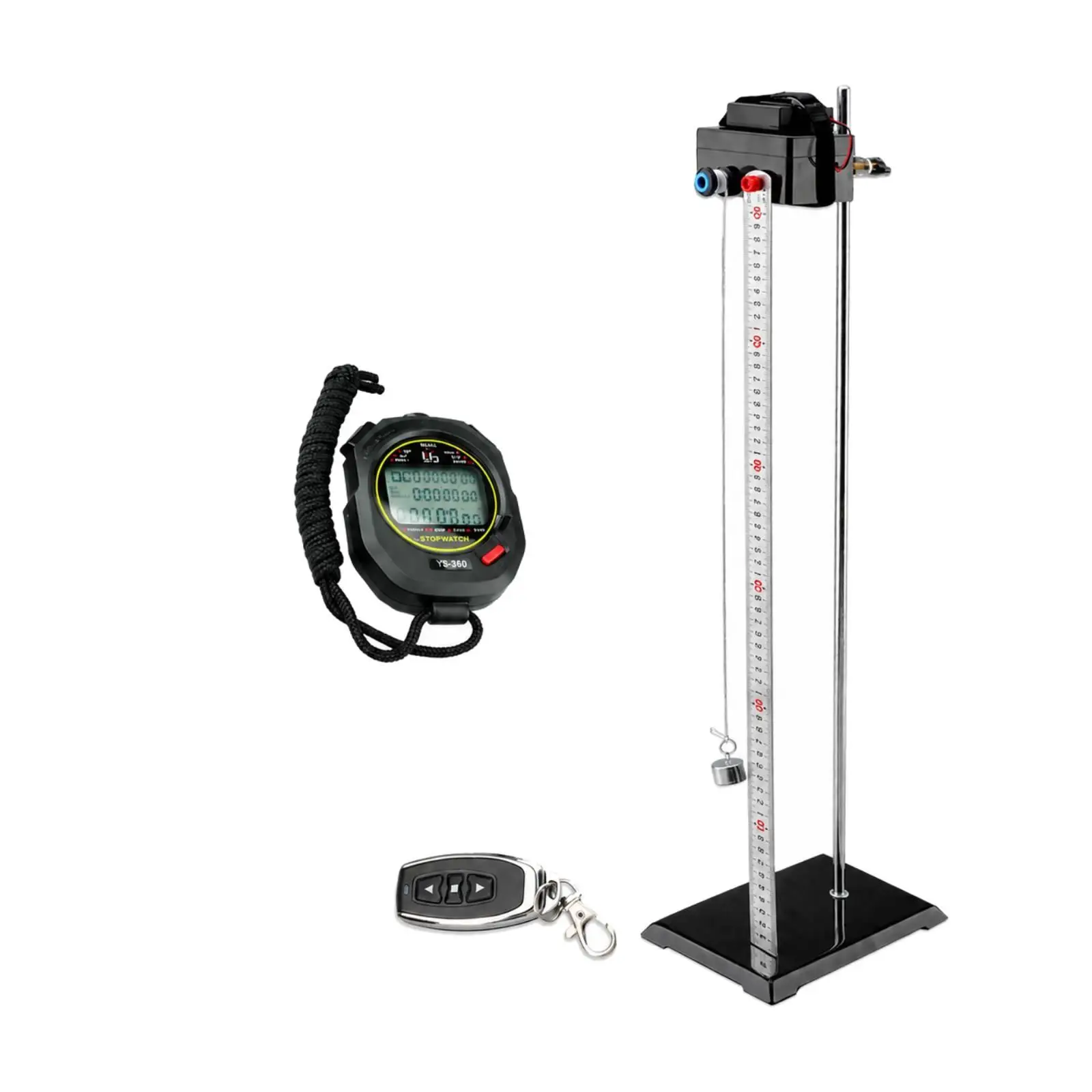 Physics Experiment Kits Speed Measurement Device for Middle School Uniform Linear Motion Apparatus with Metal Ruler Stopwatch