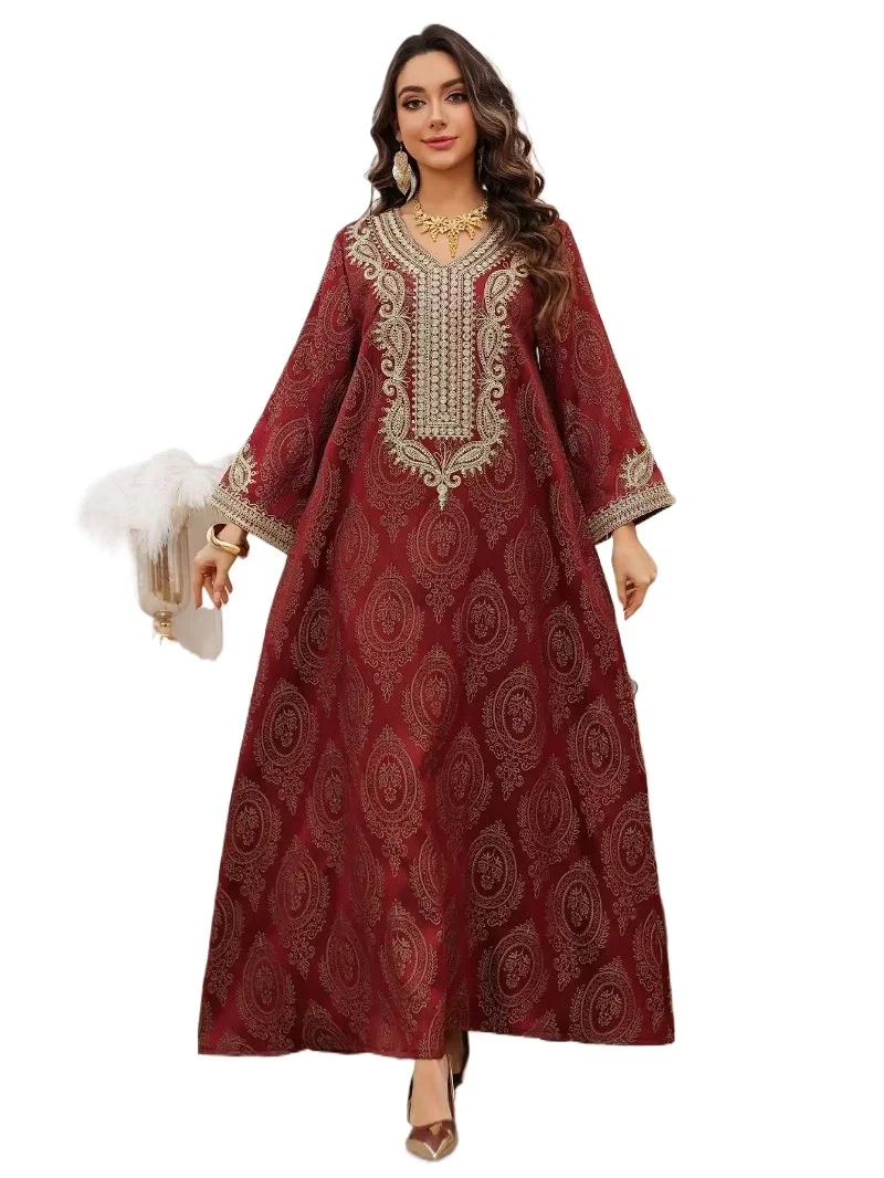 

Eid Women Muslim Dress Jalabiya Abaya Dubai Vestidos Largos Party Caftan Ramadan Long Dresses Abayas Kaftan Arab Long Robe 2025