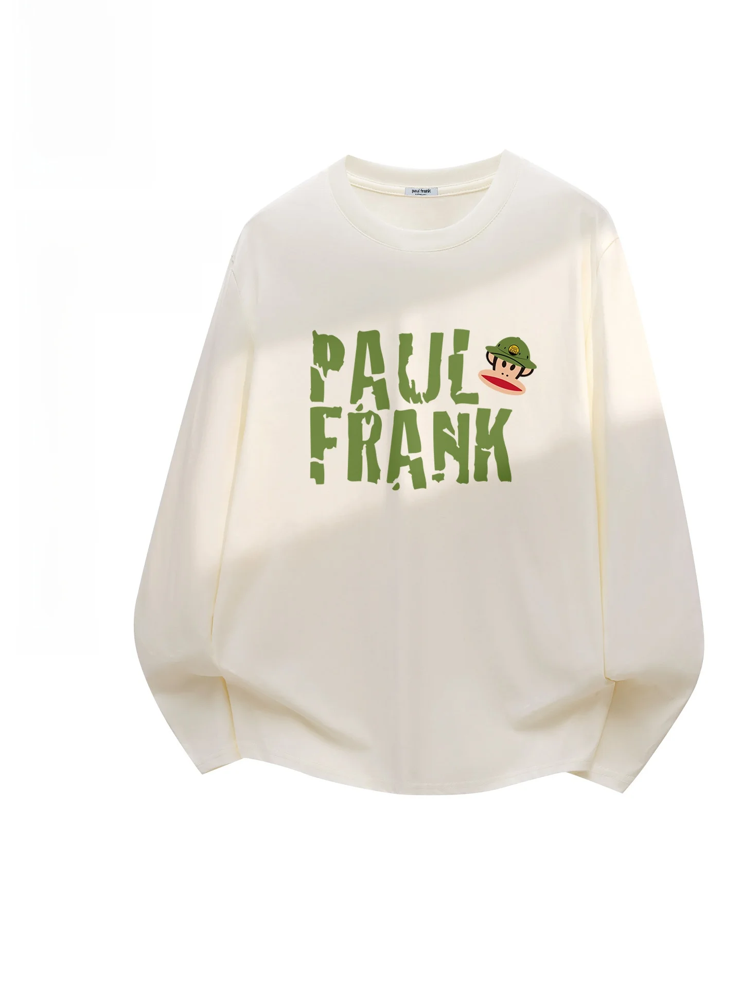 

Хлопковая футболка с длинным рукавом, свободного кроя, с круглым вырезом, в повседневном американском стиле, с принтом обезьяны, дышащая, мужская.