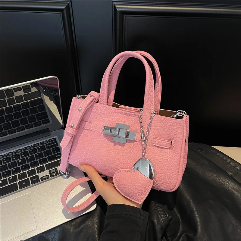 

2025 Korean Style Textured Tote - Women's Crossbody/Shoulder Handheld Purse, Spacious Work Bag, Luxury Designer Bag