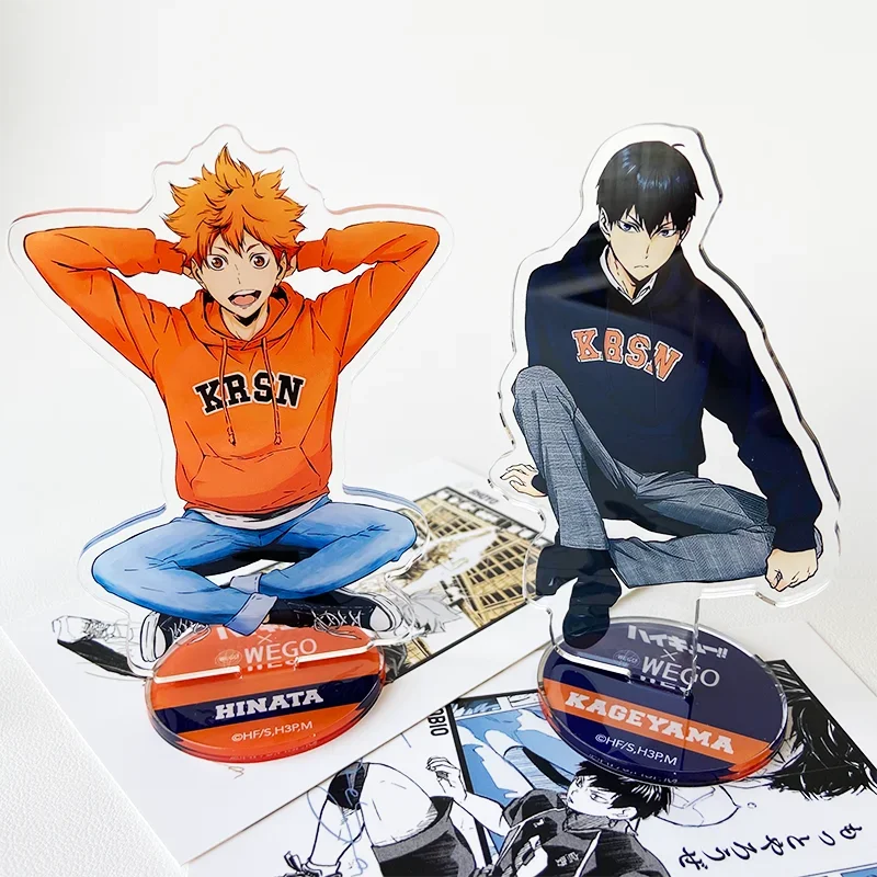 

Anime Haikyuu!! Shoyo Hinata Tobio Kageyama Cosplay Acrylic Standing Sign Cartoon Indicative Board Ornament Xmas Gift