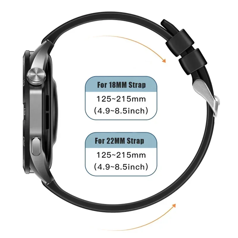 Original Silicone Strap for Huawei GT4 41 45MM Ultimate Wristband Bracelet Correa for HUAWEI Watch 4/3Pro GT3 46MM Metal Buckle