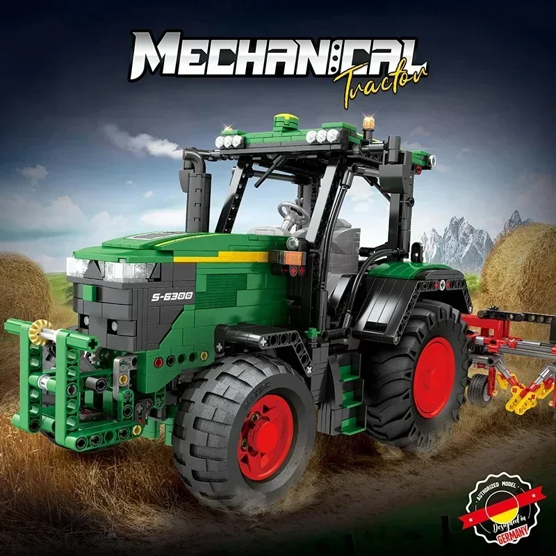 1828PCS Agricultural Tractor Building Blocks Rc APP Remote Control Engineering Car Model Bricks DIY Toys Gifts For Boys Kids