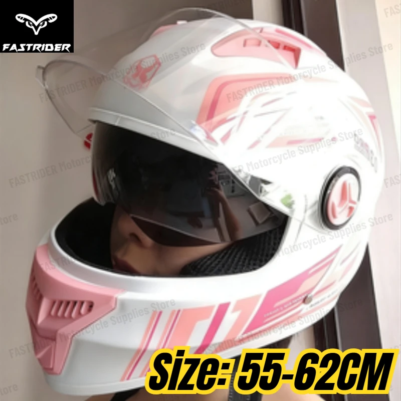 

Full Face Helmet 3C Certified New National Standard, Four Seasons All-Purpose for Men and Women Riding