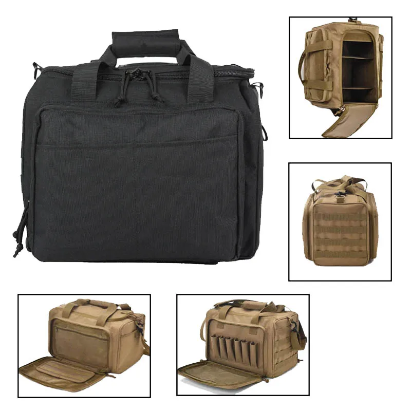 

Tactical Gun Range Storage Bag Shooting Hunting Accessories Molle Sniper Pistol Gun Case Outdoor Sport Training Camping Bag