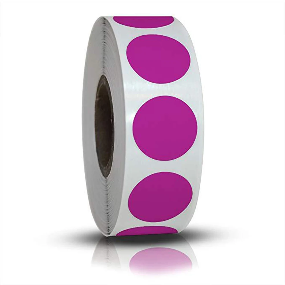

1 Inch Office School Supplies 500 Pcs /Roll Round Dot Labels Stickers Color Labels Stickers Chroma Label Stickers Mark stickers
