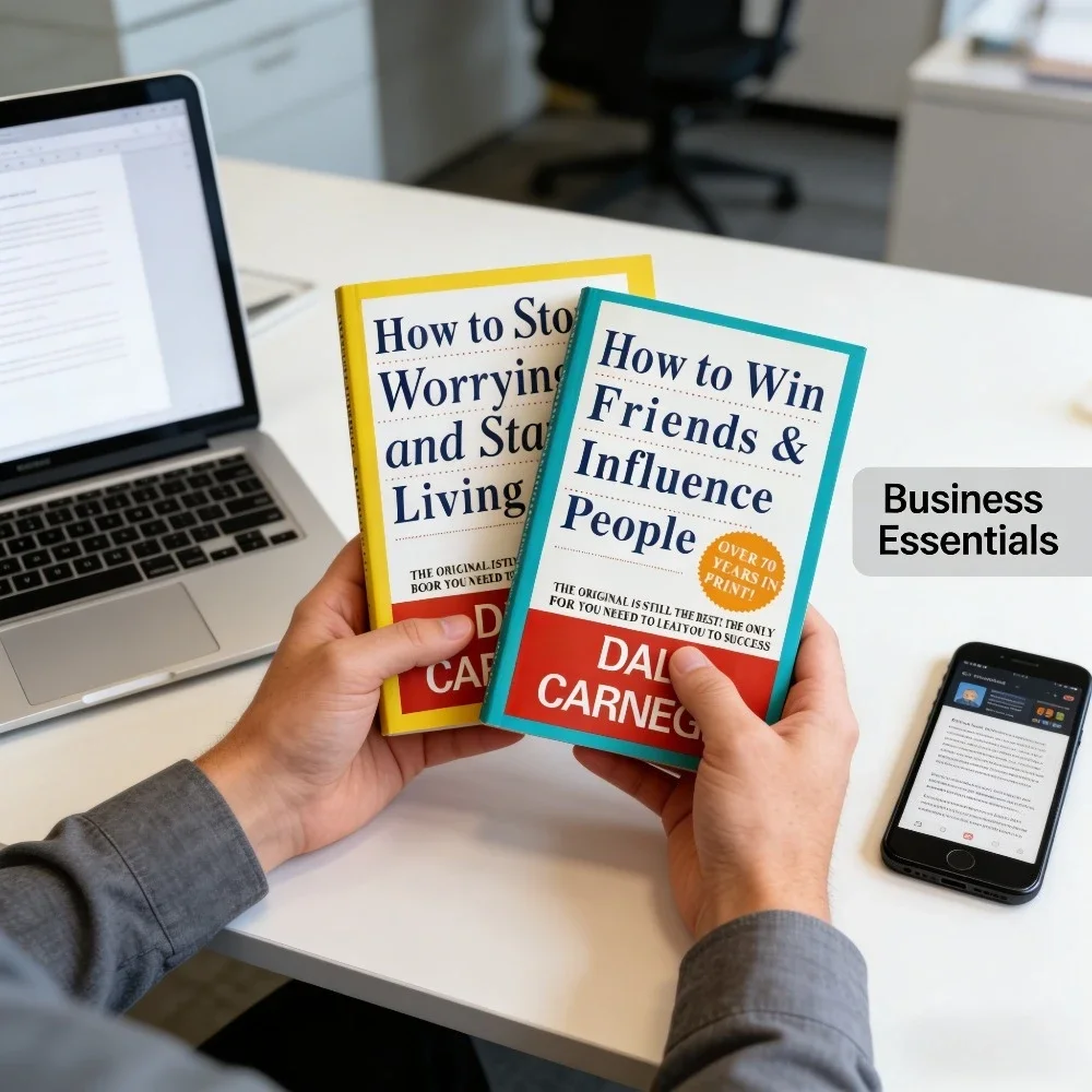 كيف تتحصل على الأصدقاء وتأثير الناس + كيف تتوقف عن القلق ديل كارنيجي - الإغاثة الاجتماعية/القلق |   دليل النمو الشخصي