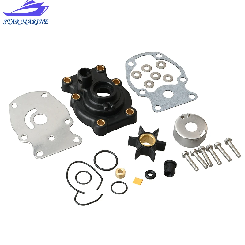 393630 Water Pump Kit With Housing Replacement Fit Johnson Evinrude OMC Outboard 20 25 30 35HP Outboard Motors Sierra 18-3382 03