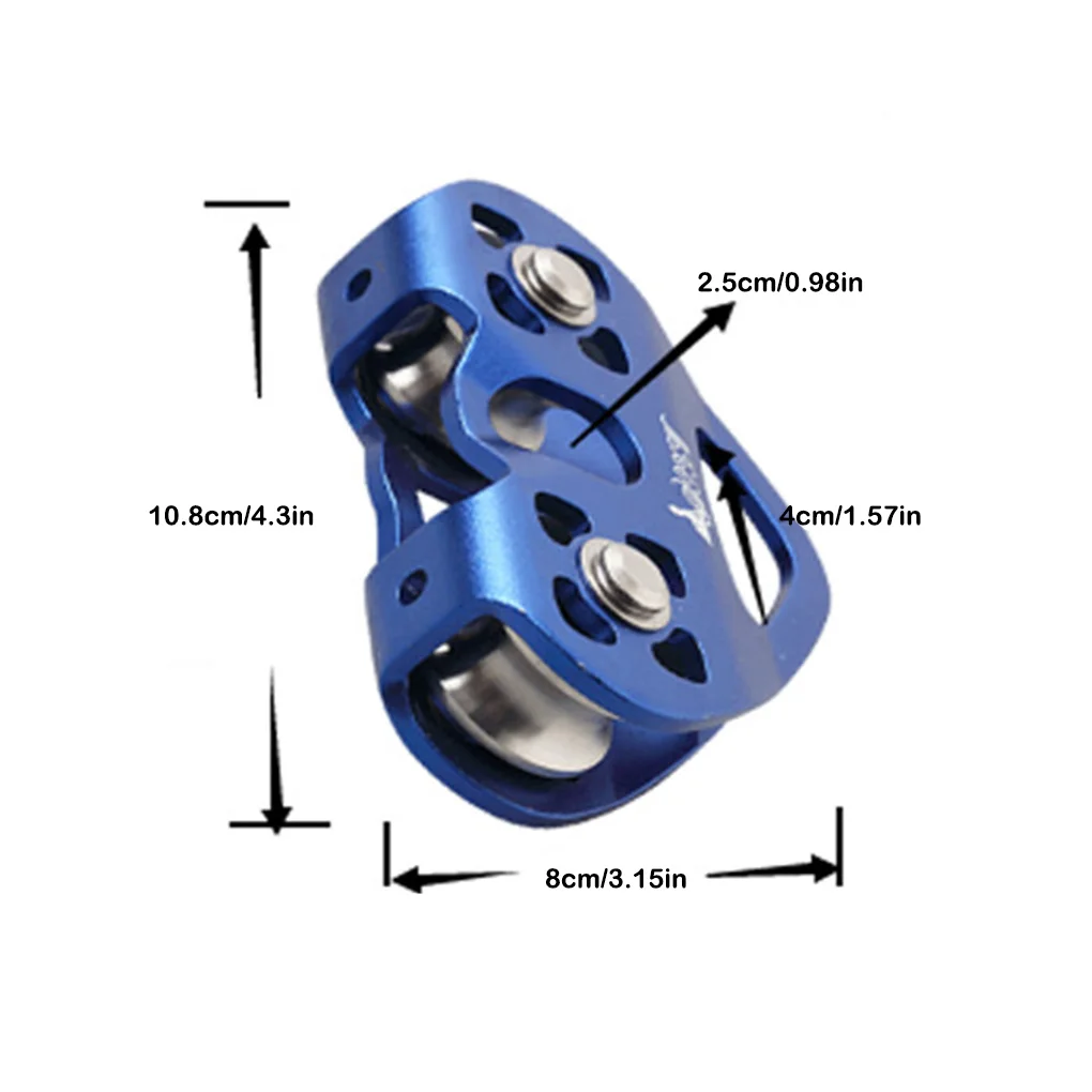 Imagem -06 - Polia Dupla Zip Line para Escalada ao ar Livre Montanhismo Downhill Balanço Lateral 25kn