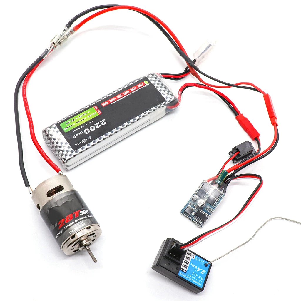 Motore spazzolato Motore spazzolato in acciaio inossidabile 390 28T Sostituzione per Axial SCX24 Wltoys HSP 1/18 1/16 Auto telecomandata Proiettile