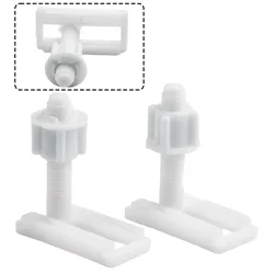 2 Sets Toilet Seat Hinge Bolts Screw Fixing Fitting Kit Toilet Seat Repair Bolts Fitting Screws Washers Accessories Universal