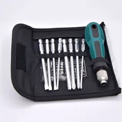 Screwdriver Set With Magnetic Household Multifunctional Cross Straight Screwdriver Manual Screwdriver Set Maintenance Tool