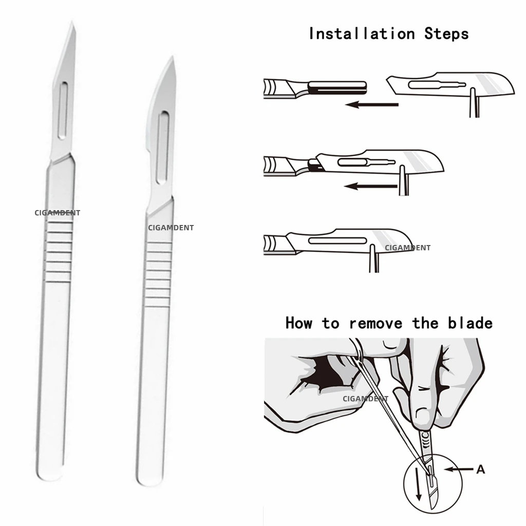 50/100pcs Scalpel Blades Dental medical Surgical Scalpel Blades Sterilized