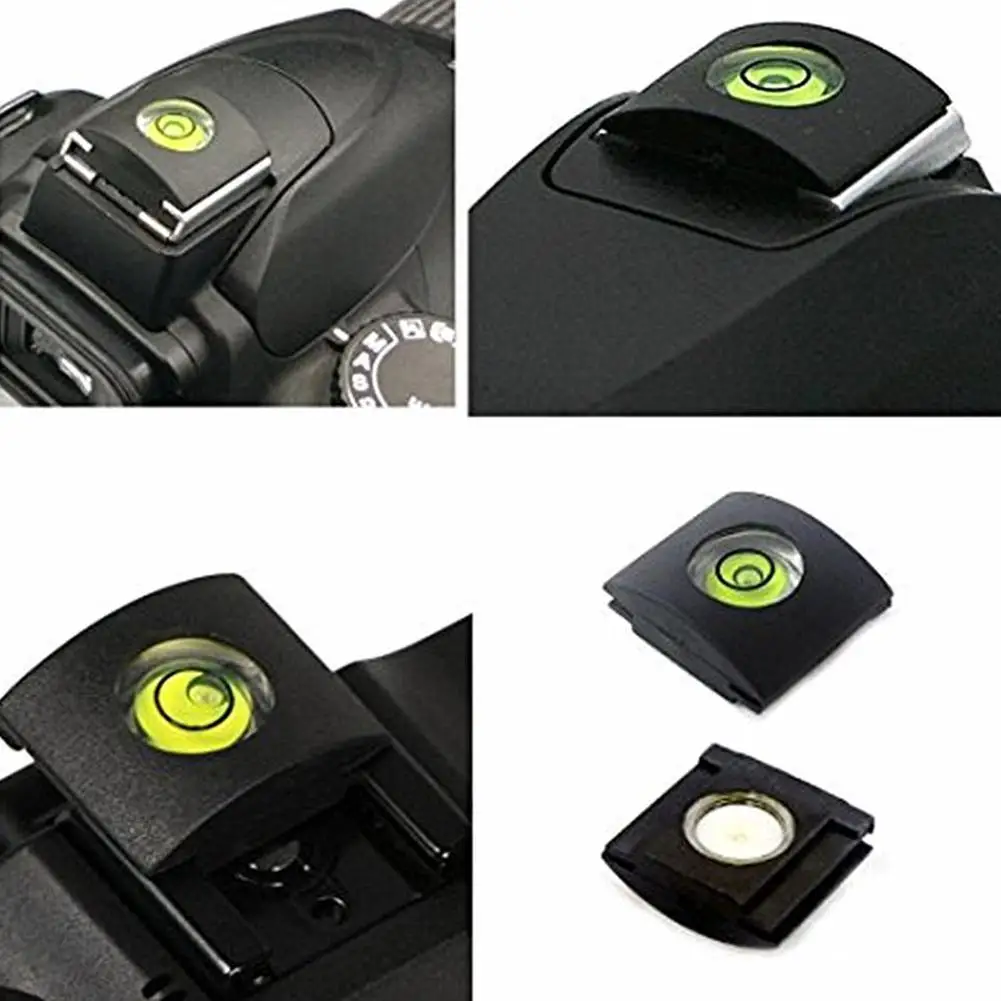 Flash Hot Shoe Cover Cap Camera Bubble Spirit Level DLSR Camera Accessories For Canon/Nikon/Pentax/Fuji O1F1