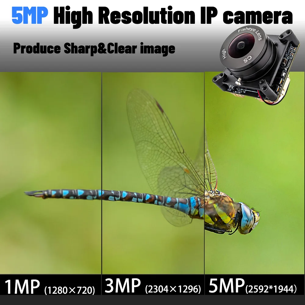 โมดูลกล้อง IP 5MP IMX335 1/2.8 นิ้ว CMOS ซูม 10 เท่า เลนส์ปรับระยะโฟกัสได้ มุมกว้าง IR-CUT Onvif RTSP RTMP ไฟคู่ ColorVu Webcam POE