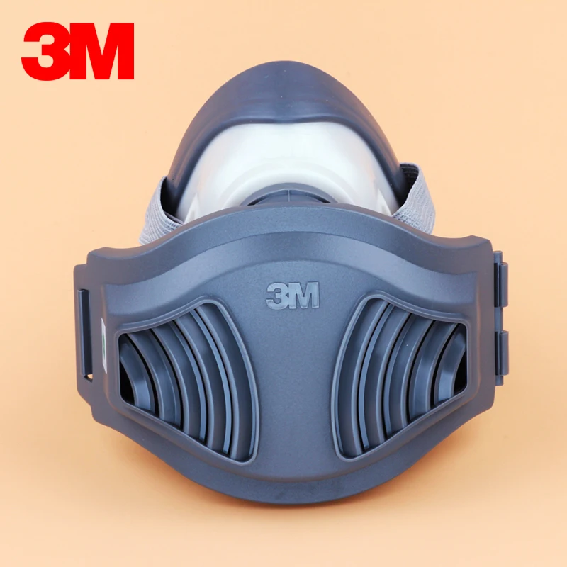 3M 1211 Industriële Masker Stofmasker Half Gezicht Respirator Verf Beschermende Anti Dust 10Pcs 1701 Filter Katoen Mijnbouw timmerwerk