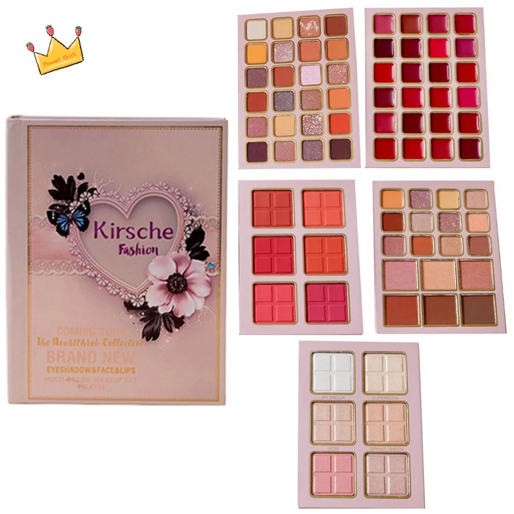 

Пятислойная складная палетка теней для век в форме книги, портативная, стойкая, с хайлайтером, для макияжа