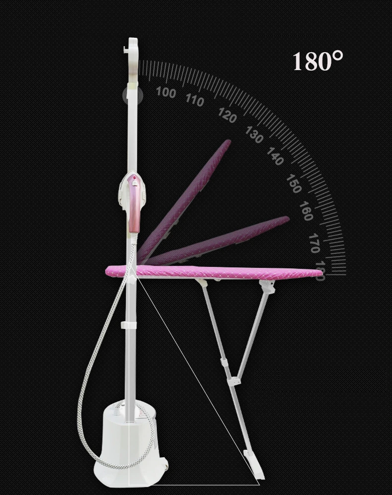 가정용 스팀 다리미 의류 스티머 1.6L 휴대용 옷 스티머 수직 다림질 기계 스팀 발생기