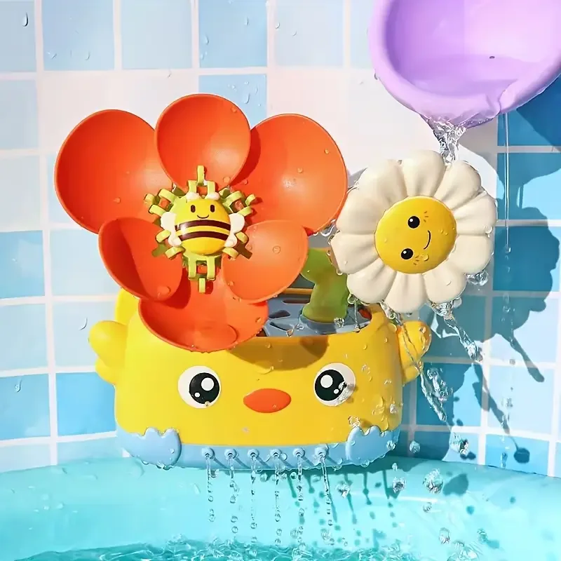 

Цветочные игрушки для ванной для детей, вращающаяся водная игра, душ, забавные детские игрушки для ванной, игрушка для ванны, игрушки для водного бассейна, игрушка для душа для малышей, игрушка для мальчиков и девочек