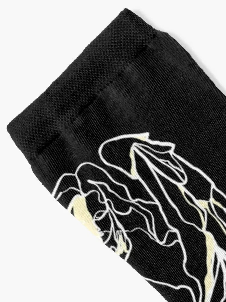 Single Line - Softness Socks with print hiphop Designer Man Socks Women's