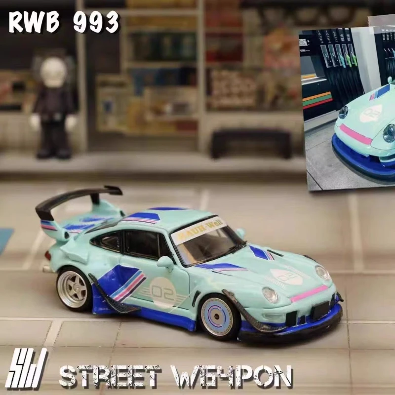 SW 1:64 RWB 993 02 Pista 19 Modelo de liga de cauda alta Tiffany