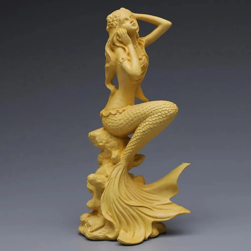 

Arborvitae woodcarving free style beauty solid wood decorative item, home decoration beauty figure living room handicraft