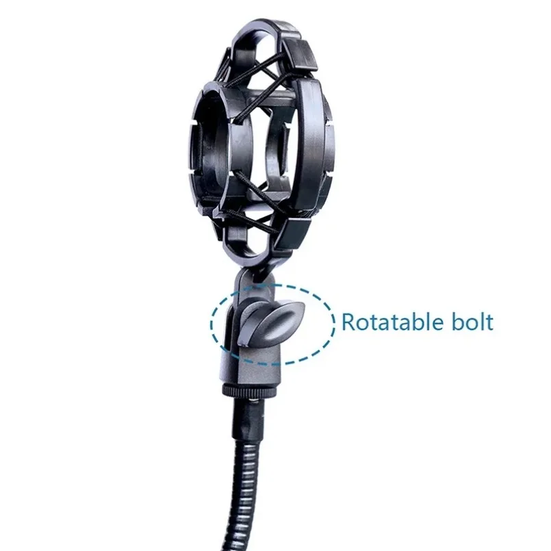 Universal Professional Condenser Microphone Shock Mount Holder Studio Recording Bracket For Black Large Mic Clip image 5