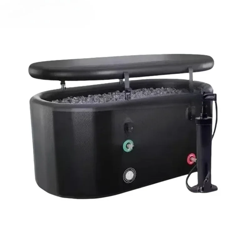 newNew outdoor pvc inflatable ice bucket brushed pool athlete ice tub cold therapy box cooling bucket