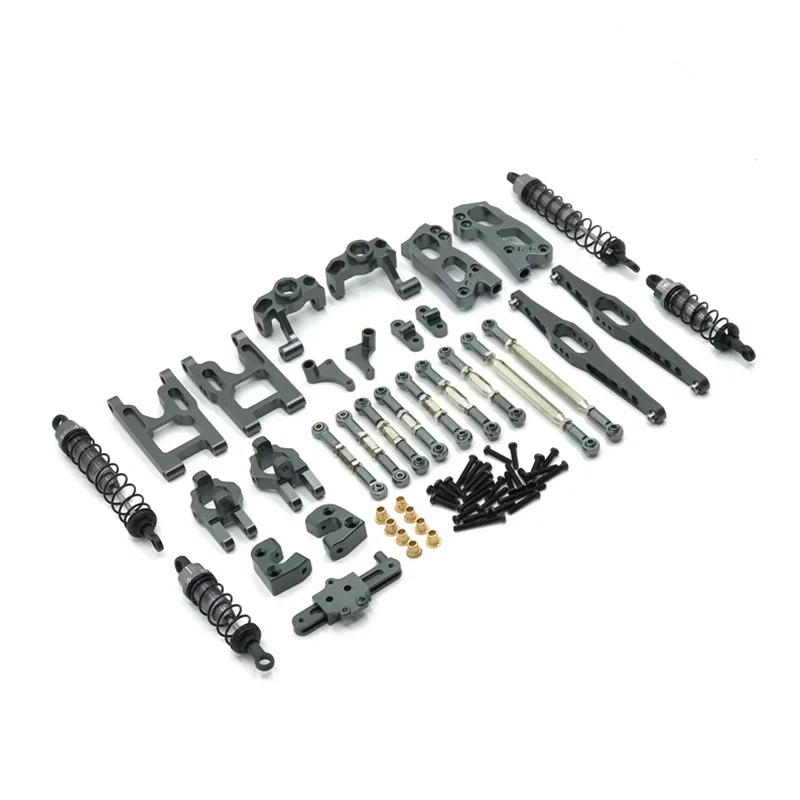 Para WLtoys RC Car 12427 12428 12423 FY-03 Peças modificadas de metal, atualização de direção como C, etc. Feixe, Grupo de Assentos, Kits Principal