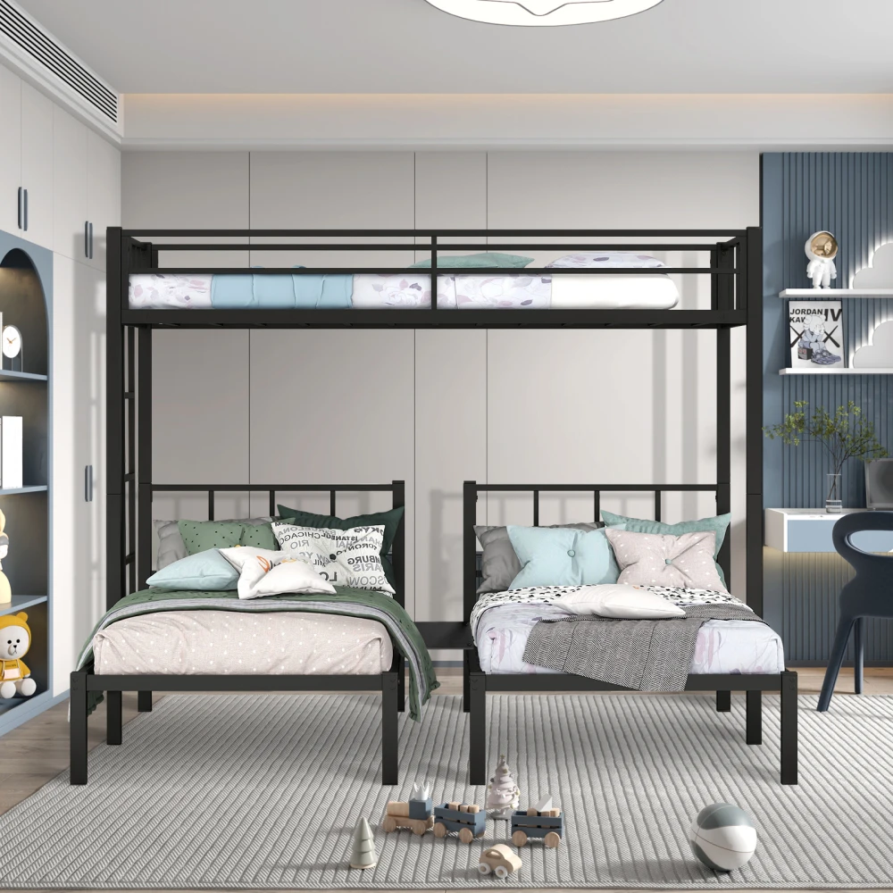 

Triple twin bunk bed, can be separated into 3 twin beds