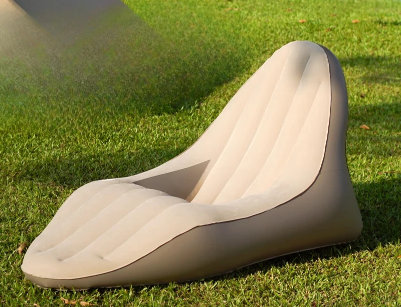 

Music festival inflatable sofa outdoor lazy camping single air recliner new automatic inflatable bed
