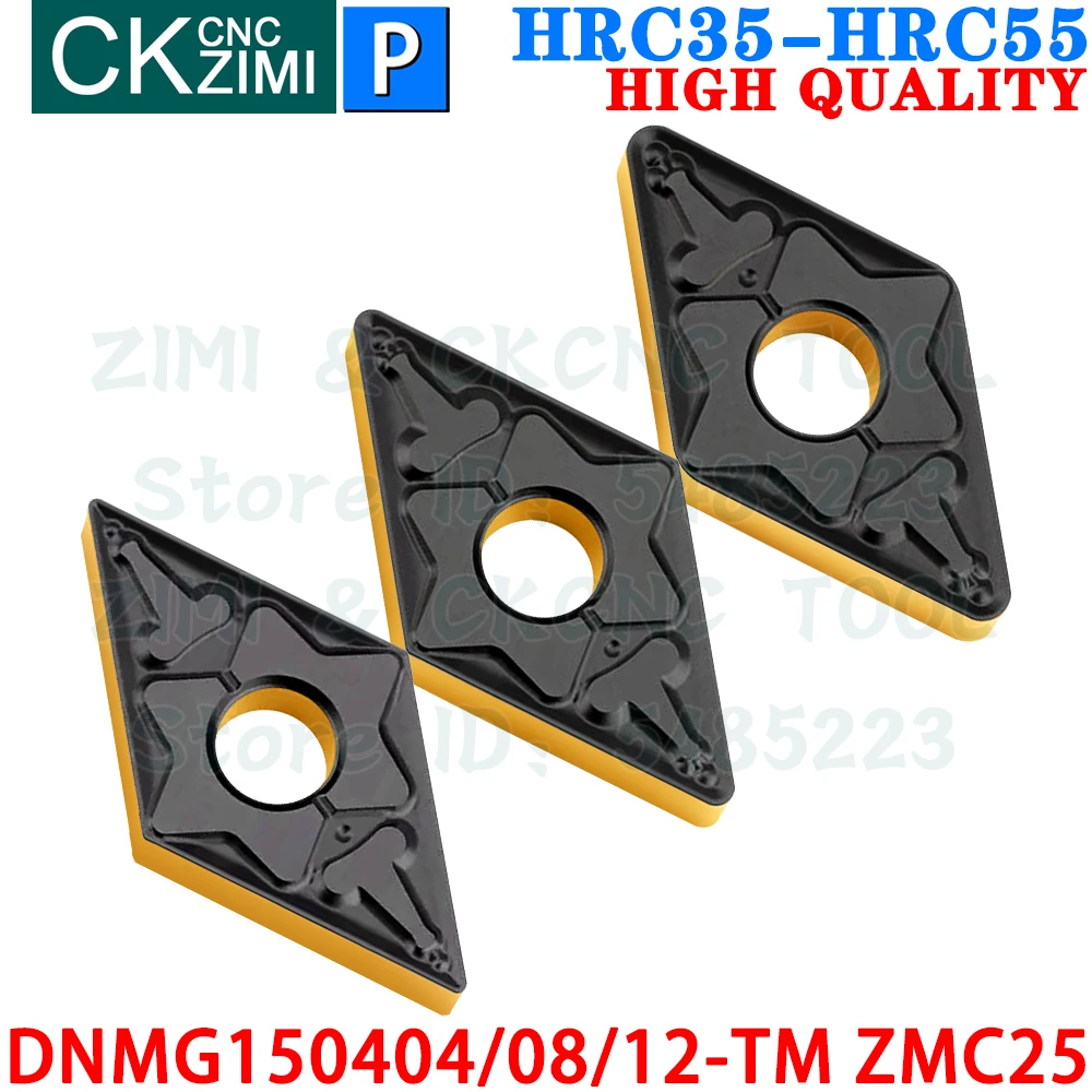 DNMG150404-TM DNMG150408-TM DNMG150412-TM ZMC25 Carbide Inserts External Turning Inserts Tools CNC Metal Lathe Cutter Tool steel