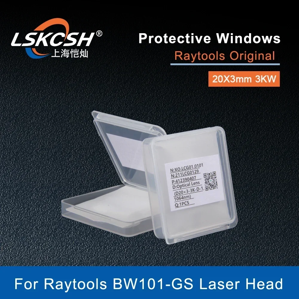  10Pcs/Lot Raytools Original Laser Protective Lens/Windows 20x3mm 3KW 211LCG0129 For Raytools Ospri QILIN HW970 Welding