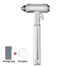 Car Safety Hammer Car Window Breaker Emergency Hammer Seat Belt Cutter Car Tool Life-Saving Escape Hammer Carbon Steel Material