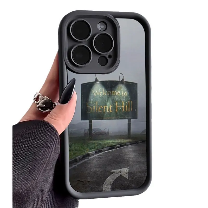 Horror Silent Hill Sky Eye Stairs Soft Silicone Phone Case For Apple iPhone 12 13 Mini 11 14 15 16 Pro Max 7 8 Plus