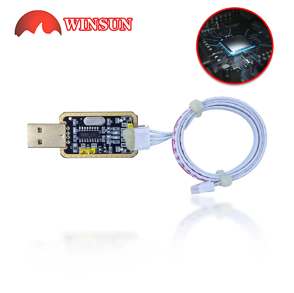 Imagem -04 - Usb para Ttl Conversor Módulo Uart Porta Serial Ufs-hwk Stc Dowanloader 232 para Ttl Conector Ch340g