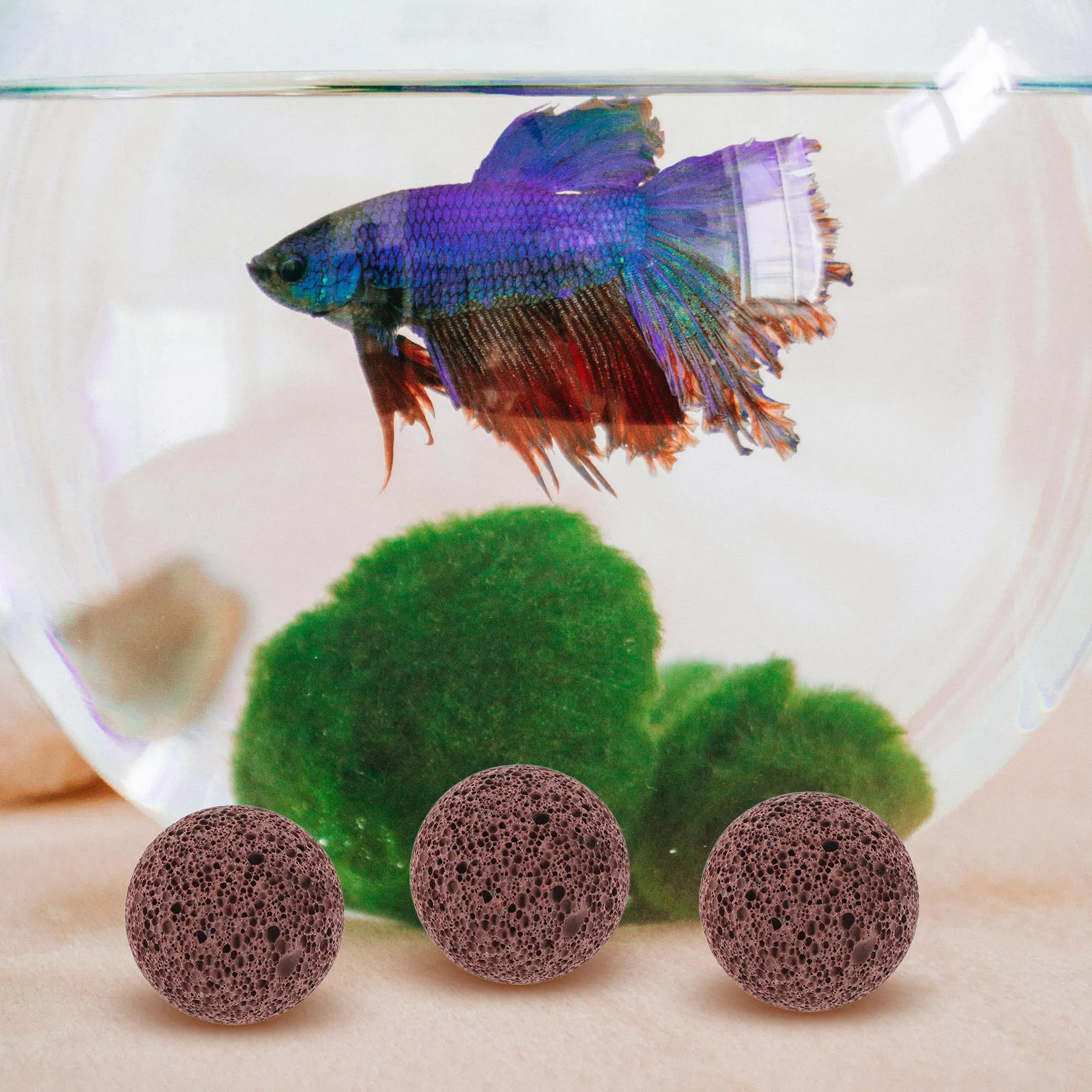 

5 Pcs Volcanic Rock Filter Natural Lava Stones for Aquarium Fish Tank Decoration Pond Rocks Landscaping Gardening Red High
