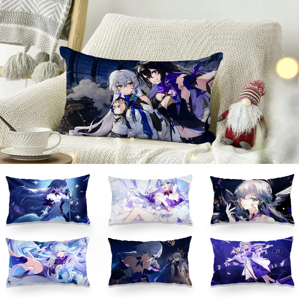 Double-sided Printing Rectangle Pillow Game Honkai Star Rail robin Case Bedside Pillow Sofa Cushion Cover Room Home Decoration