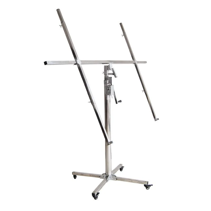 Manual Drywall Lift 2.8m Stainless Steel Panel Hoist for Ceiling Installation