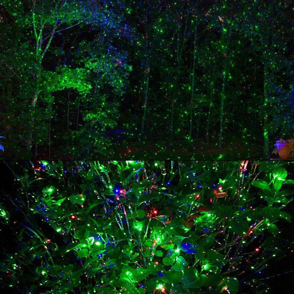 Firefly Laser Light Projector Outdoor Garden Lights IP65 Waterproof RGB Starry Sky Laser Lights For Garden Lawns Courtyard Decor