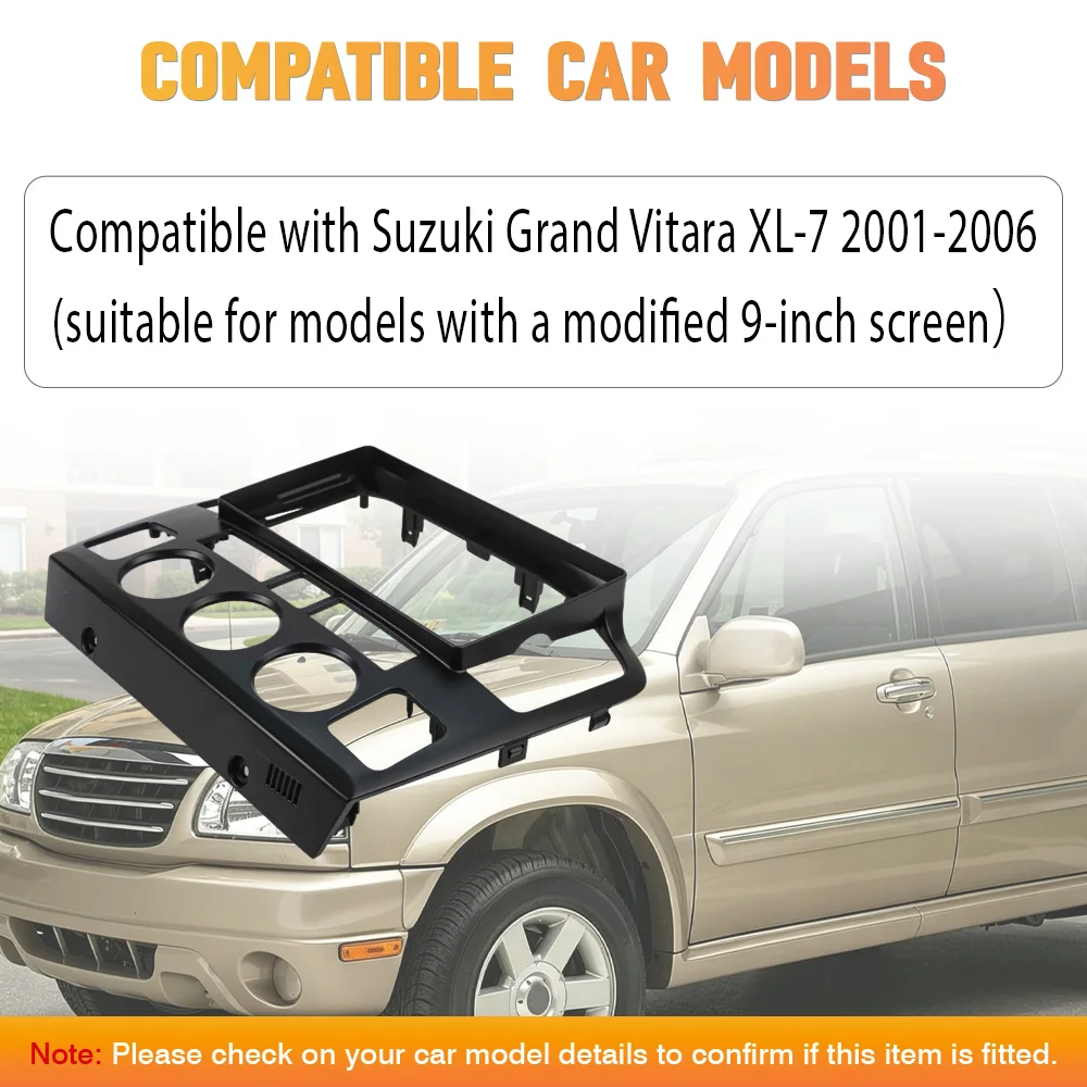 Für Suzuki Grand Vitara XL-7 2001-2006 9 Zoll 2 Din Radio-Frontblende Stereo-Einbaurahmen Navigation Android Radio Armaturenbrett-Einbausatz – Detail 13