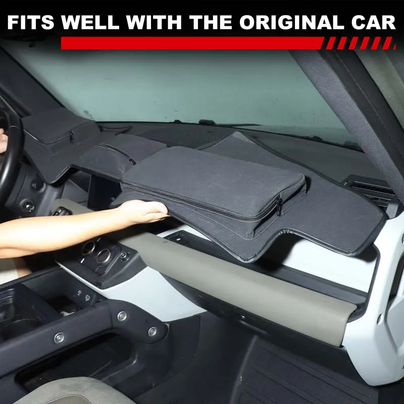 

For Land Rover Defender 90 110 130 2020 2021 2022 2023-2025 LHD Car Dashboard Cover Dash Mat Sun Shade Non-slip Pad Accessories