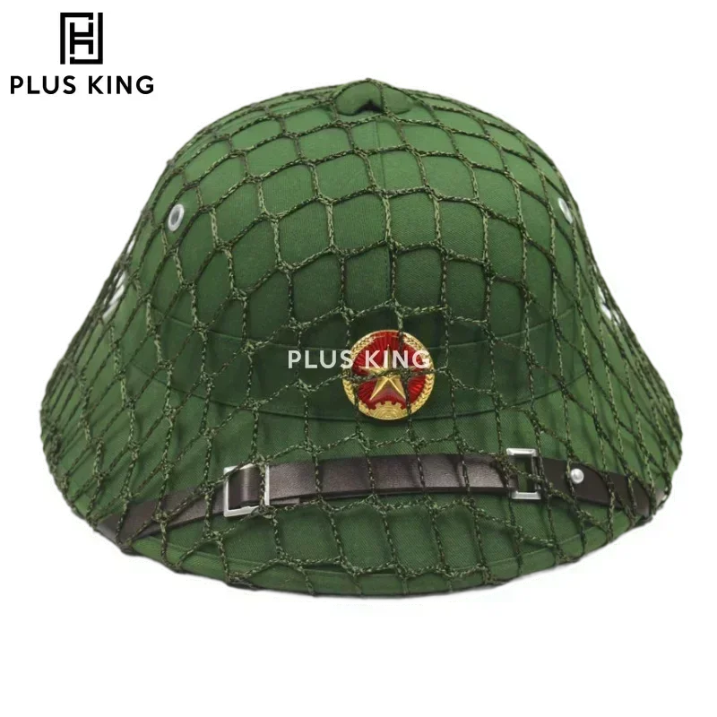 New Vietnam Hat Green Outdoor Hat Helmet with Star CS Game Cosplay Equipment Wood Pulp