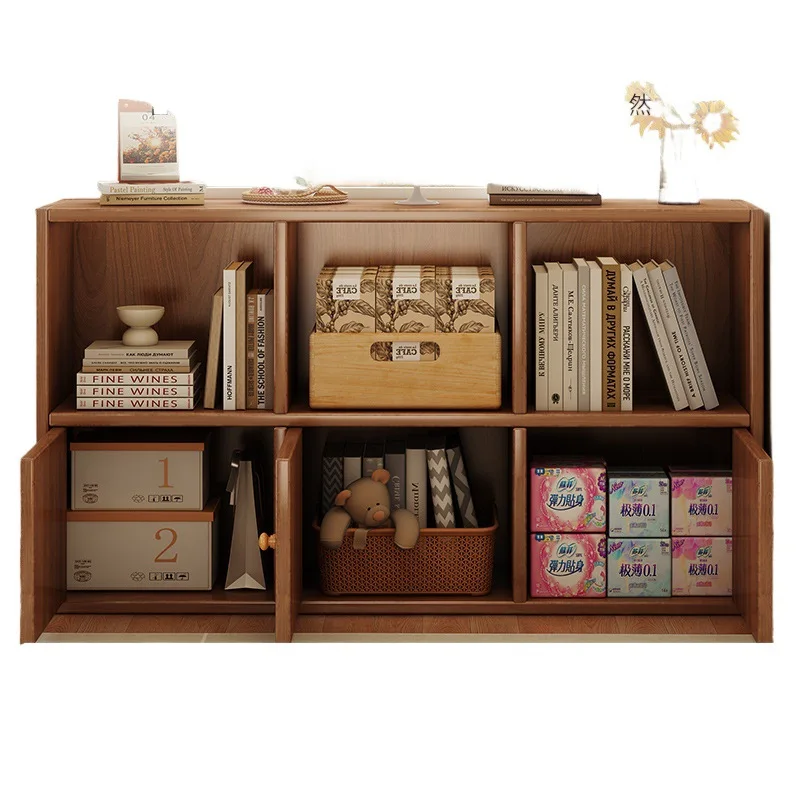 

Bookcase, medieval style, against the wall, living room, side cabinet, storage, simple