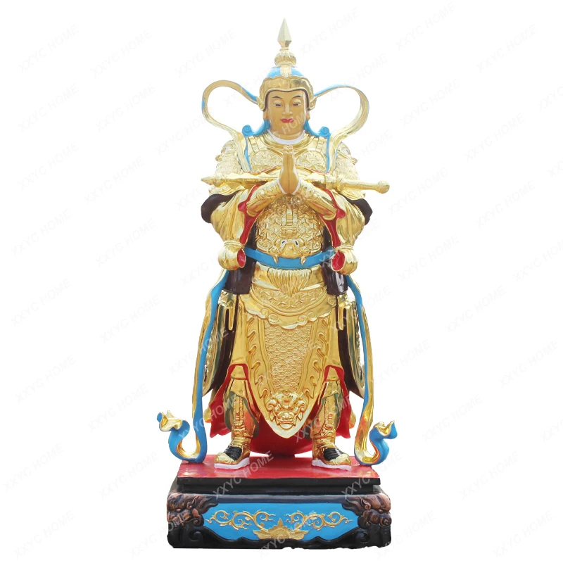 

Weituo Tian Bodhisattva New Resin Fiberglass Buddha Statue Skanda Tian Weituo Zuntian Plug Building Doo Tian Palm Skanda Statue