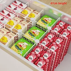 Open frame H47cm Assemble Freezer partition steel grill net storage rack organizer in island freezer horizontal refrigerator