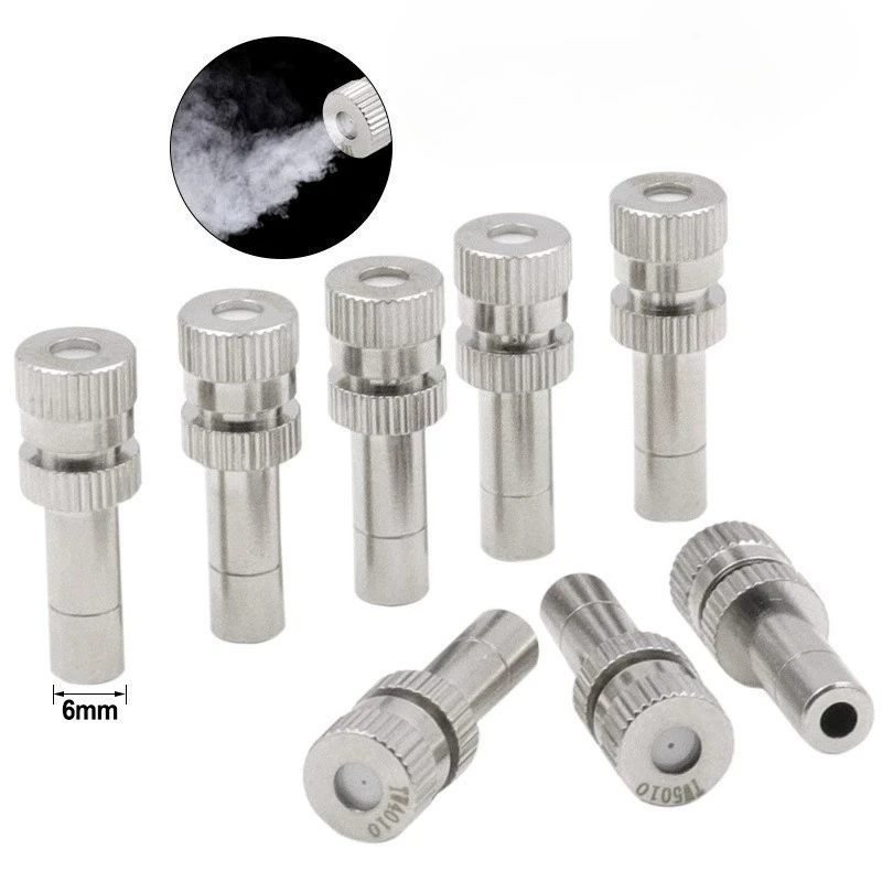 Low Pressure High Quality Atomizing Misting Nozzle Spray Injector Atomization Head Mister Mist Spraying System Nozzle quick Push