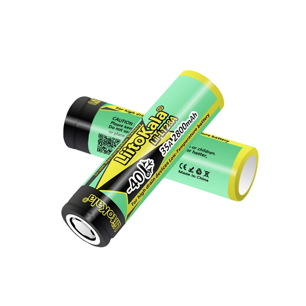 1-20PCS LiitoKala Lii-LT28A 18650 2800mah 3.7V Rechargeable Battery 45A High Power Discharge for -40° Low-temperature battery