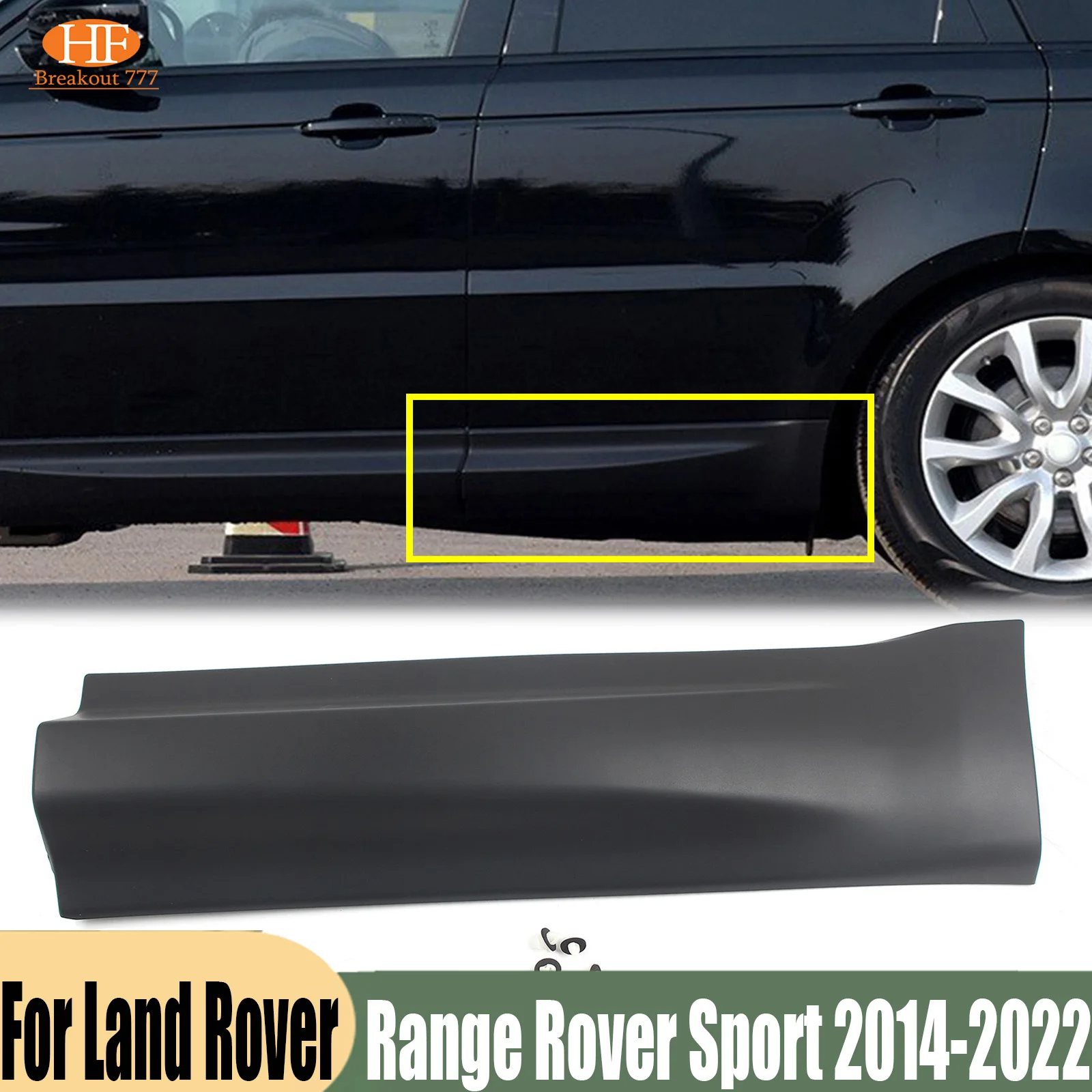 For Land Rover Range Rover Sport 2014-2022 Rear Left Right Door Body Side Lower Molding Trim